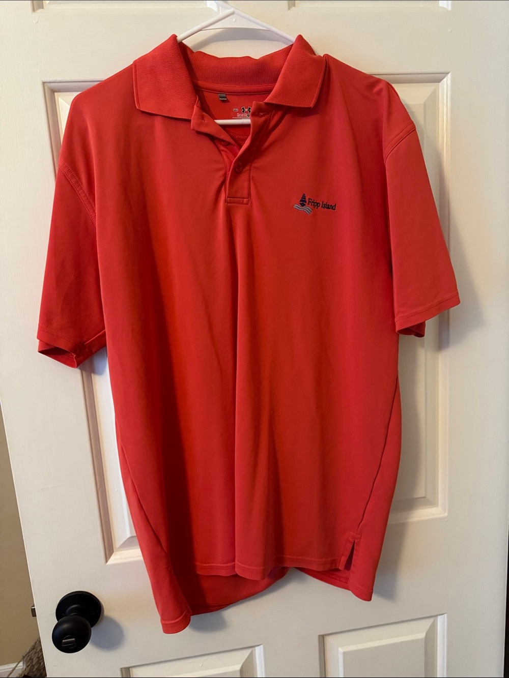 Red Men's Under Armour Polo Shirt